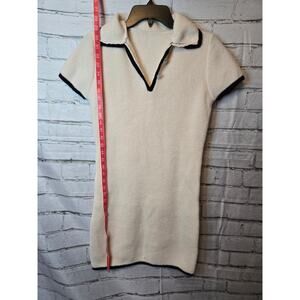 Shein Short Sleeve Knit Mini Dress with V-Neck